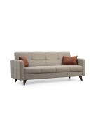 Canapé-lit 3 places Polya beige - 205x86x75 cm