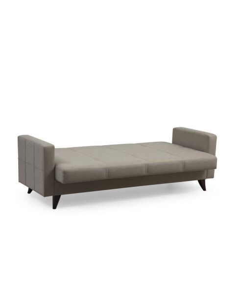 Canapé-lit 3 places Polya beige - 205x86x75 cm
