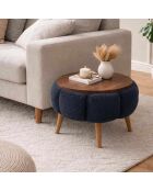 Table d'appoint Papatya anthracite - 45x44 cm