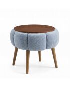 Mesa auxiliar Papatya gris - 45x44 cm