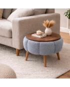 Mesa auxiliar Papatya gris - 45x44 cm