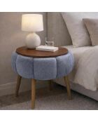 Mesa auxiliar Papatya gris - 45x44 cm