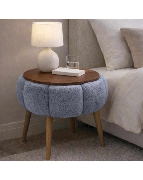 Mesa auxiliar Papatya gris - 45x44 cm