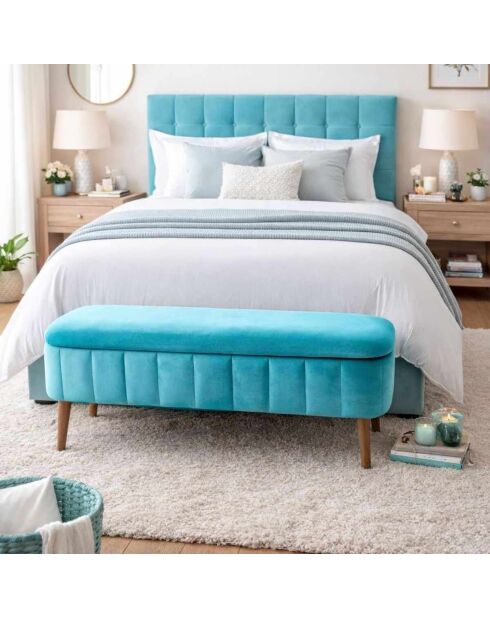 Pouffe Oslo Babyface turquoise - 90x46x35 cm