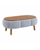 Grauer Couchtisch Papatya - 98x45x68 cm