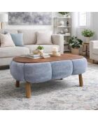 Grauer Couchtisch Papatya - 98x45x68 cm