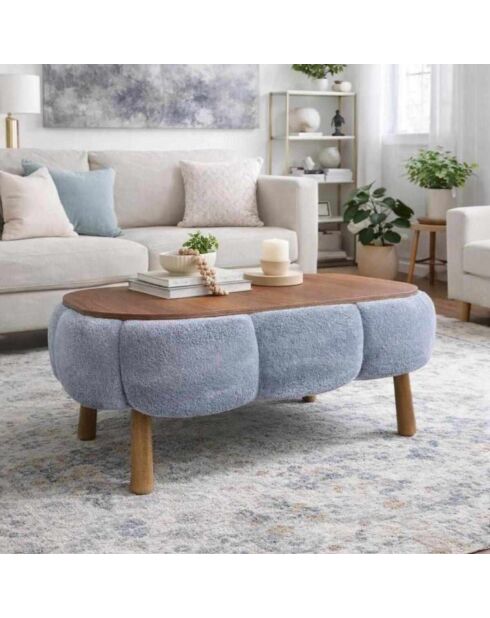 Grijze salontafel Papatya - 98x45x68 cm