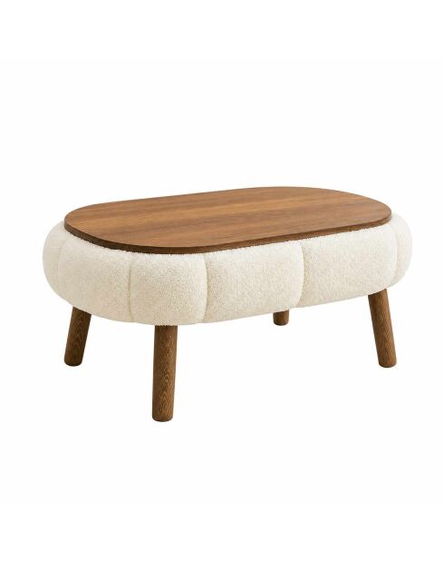 Tavolino Papatya bianco - 98x45x68 cm