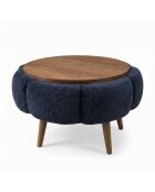 Tavolino Papatya 60 antracite/noce - 60x44 cm