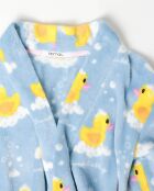 Peignoir chaud à manches longues Sweet Duckling bleu
