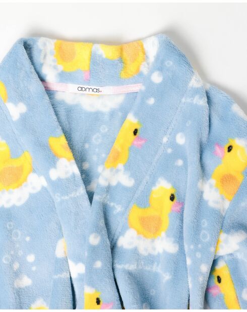 Peignoir chaud à manches longues Sweet Duckling bleu