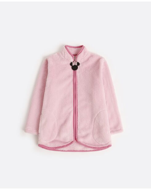 Peignoir chaud à manches longues Minnie Chic rose