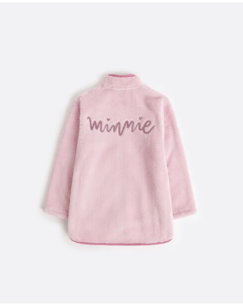 Peignoir chaud à manches longues Minnie Chic rose