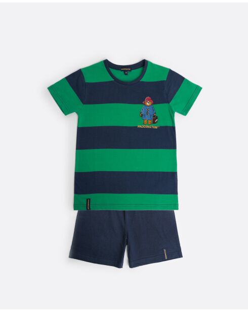 Pyjama à manches courtes Rugby Paws marine