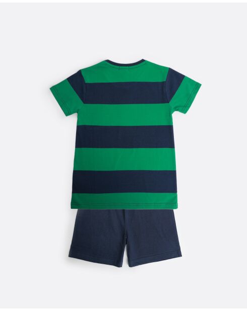 Pyjama à manches courtes Rugby Paws marine