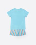 Pyjama à manches courtes Snoopy Van bleu