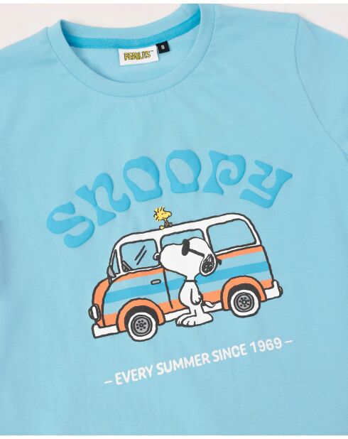 Pyjama à manches courtes Snoopy Van bleu