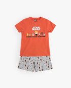 Pyjama à manches courtes Star wars Pixel Wars orange