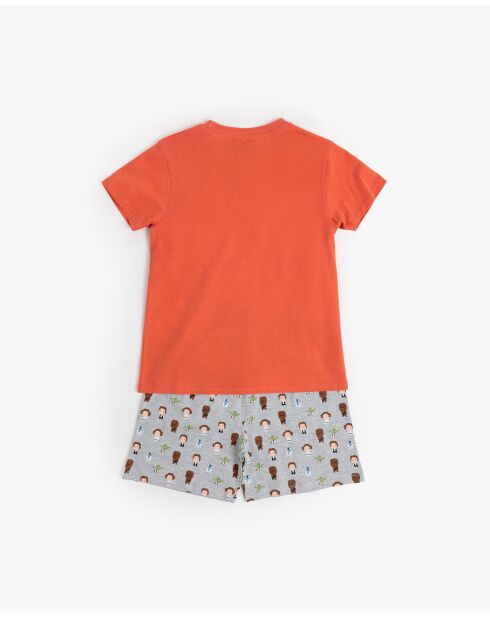 Pyjama à manches courtes Star wars Pixel Wars orange