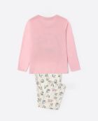 Pyjama d'été à manches longues rose
