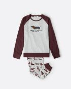 Pyjama à manches longues Dog Home marron