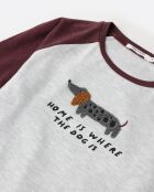 Pyjama à manches longues Dog Home marron