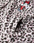 Peignoir chaud à manches longues Minnie Mouse léopard