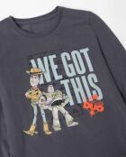 Langarm-Pyjama von Toy Story, Anthrazitgrau