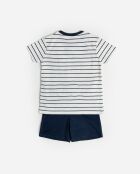 CLASSIC marineblauwe pyjama met korte mouwen