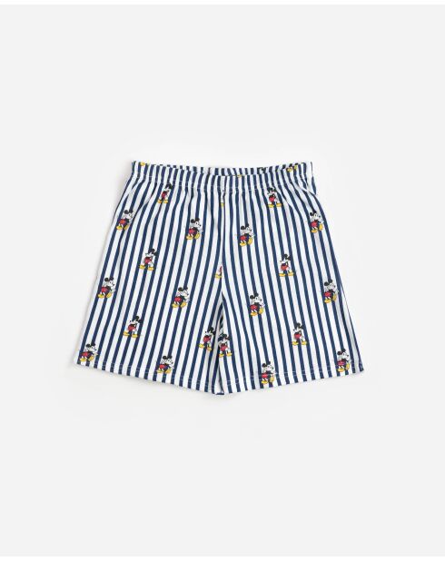 Pyjama d'été à manches courtes Mickey bleu