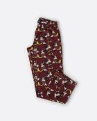 Minnie Mouse burgunderfarbener Langarm-Pyjama