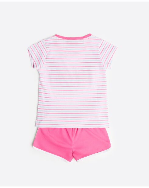 Pyjama Barbie Surf Girl à manches courtes rose