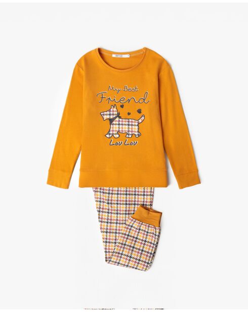 Pyjama à manches longues Lou Lou moutarde