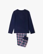 Marineblauwe pyjama met Manga Grande Tapeta Let It Snow
