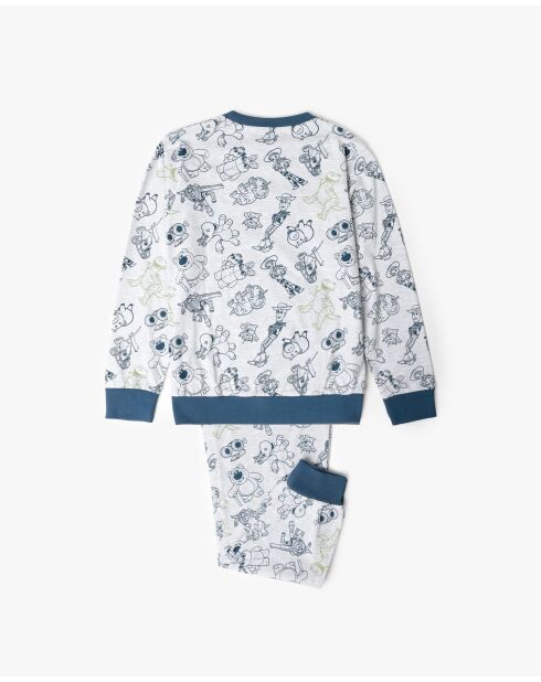 Pigiama a maniche lunghe Toy Story Heather Grey