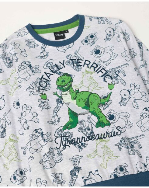 Pigiama a maniche lunghe Toy Story Heather Grey