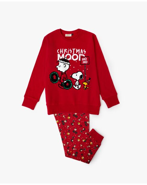 HoHo Mood roter Langarm-Pyjama