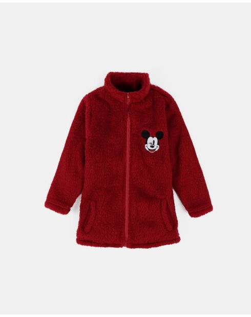 Accappatoio caldo a maniche lunghe Mickey Sport bordeaux