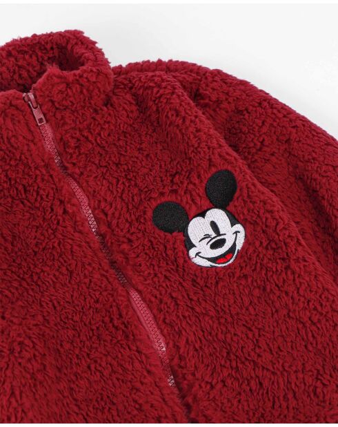 Accappatoio caldo a maniche lunghe Mickey Sport bordeaux