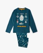 Langärmliger Pyjama mit Star Wars-Ozeanraumschiff-Muster