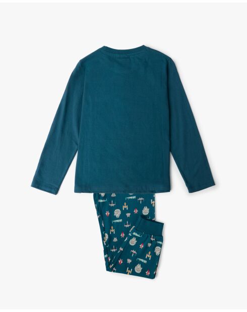 Langärmliger Pyjama mit Star Wars-Ozeanraumschiff-Muster