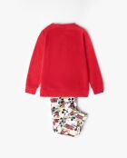Mickey roter warmer Langarm-Pyjama