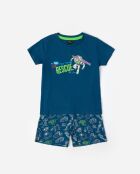 Toy Story To The Rescue Kurzarm-Pyjama, blau
