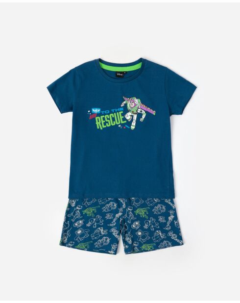 Toy Story To The Rescue Kurzarm-Pyjama, blau