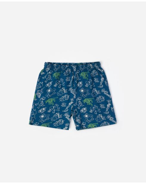 Toy Story To The Rescue Kurzarm-Pyjama, blau