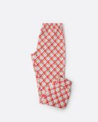 Langarm-Pyjama mit rotem Rentiermuster
