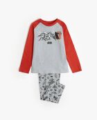 Star Wars-Pyjama mit langen Ärmeln, grau meliert, grau