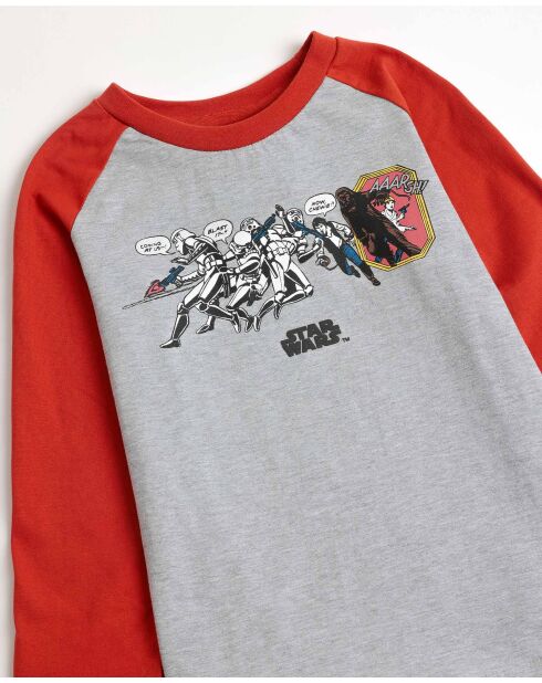 Star Wars-Pyjama mit langen Ärmeln, grau meliert, grau