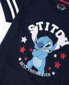 Pyjama à manches courtes Stitch University marine