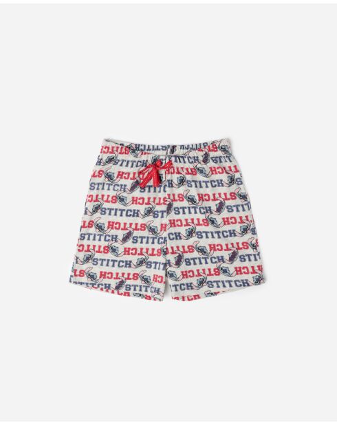 Pyjama à manches courtes Stitch University marine